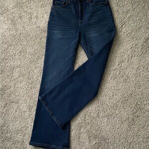 LOFT Dark Blue The Relaxed Flare Leg Jeans
